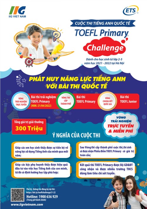 Công văn cuộc thi Tiếng Anh Toefl primary